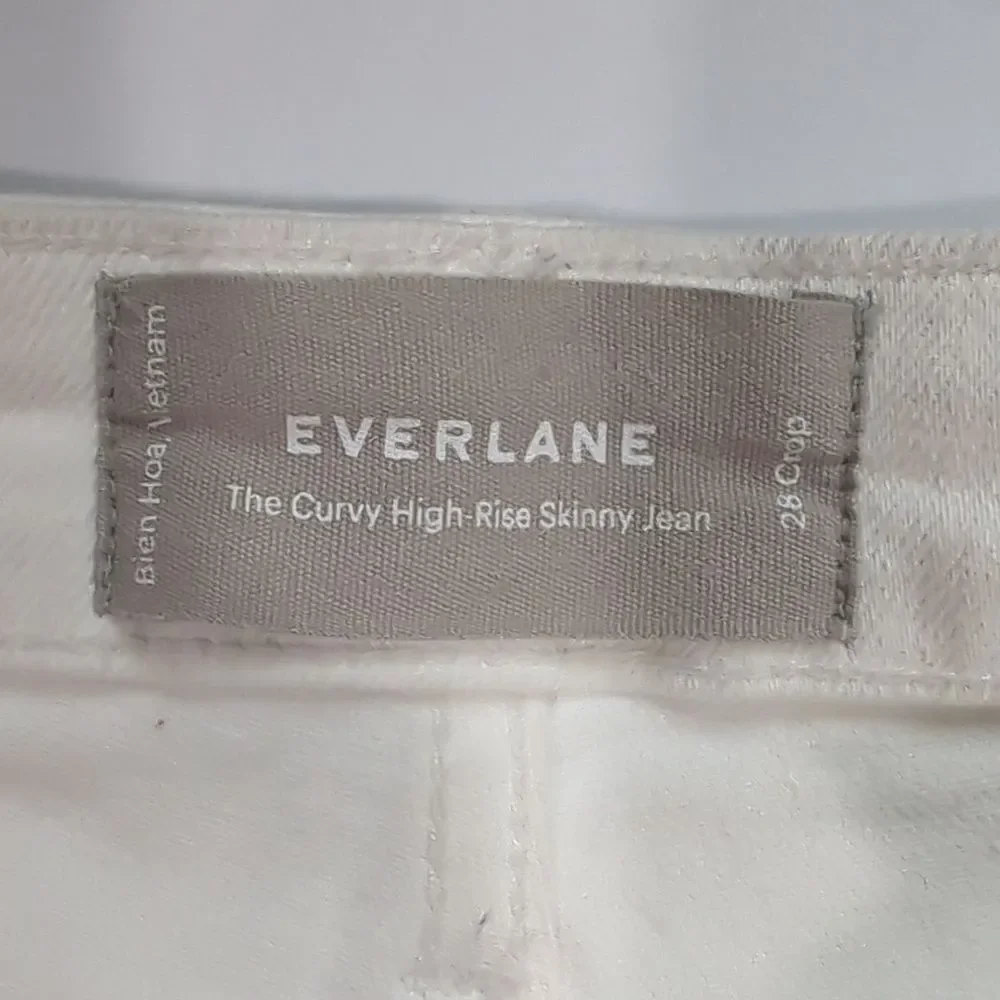 Everlane Jeans Womens 28 White  Curvy High Rise‎ Skinny Jeans